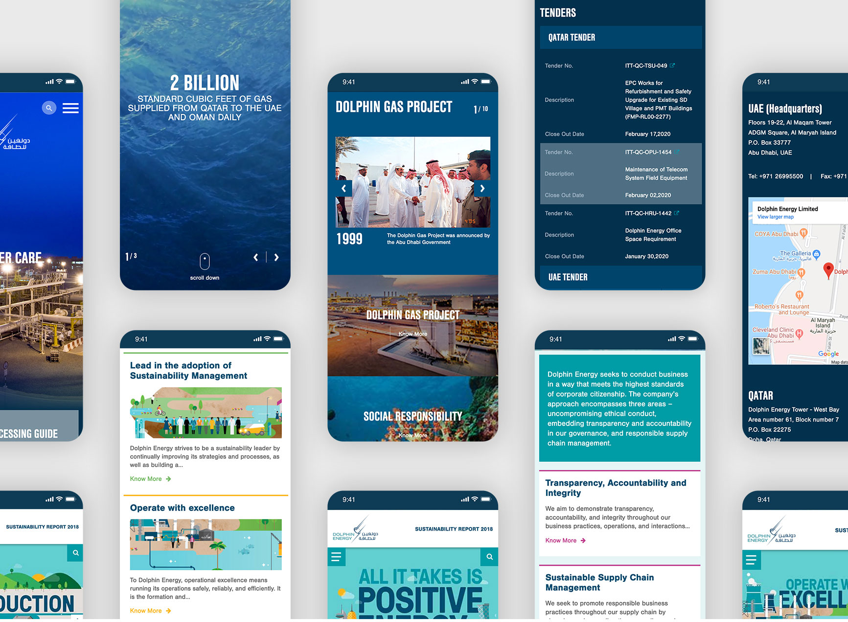 Dolphin Energy website by GTECH