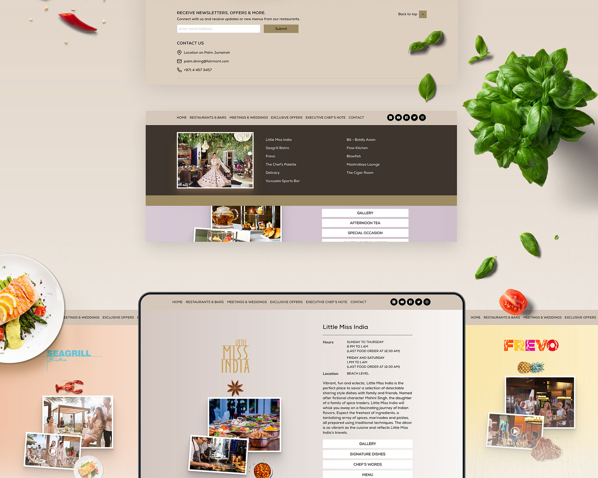 Palm Dining Website