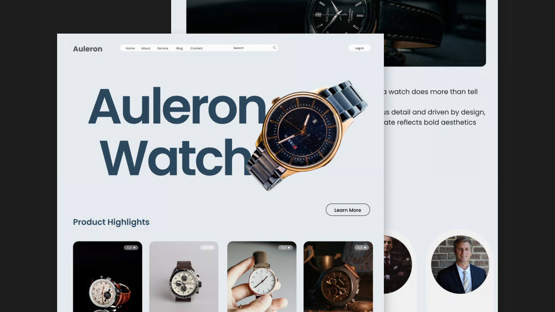 web design trends: bold font designs