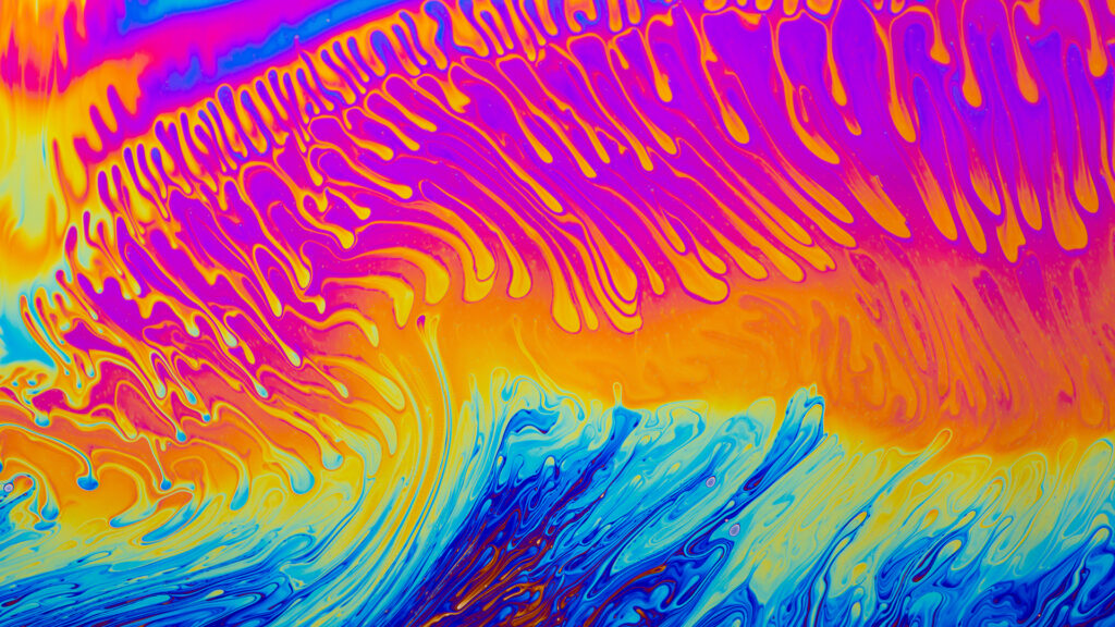 web design trends: bright colours