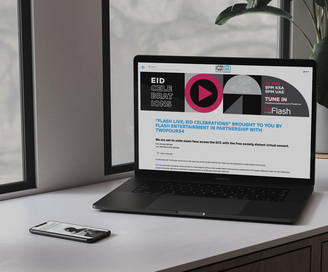 Flash Entertainment Live Dubai Streaming Events and Concerts Concept