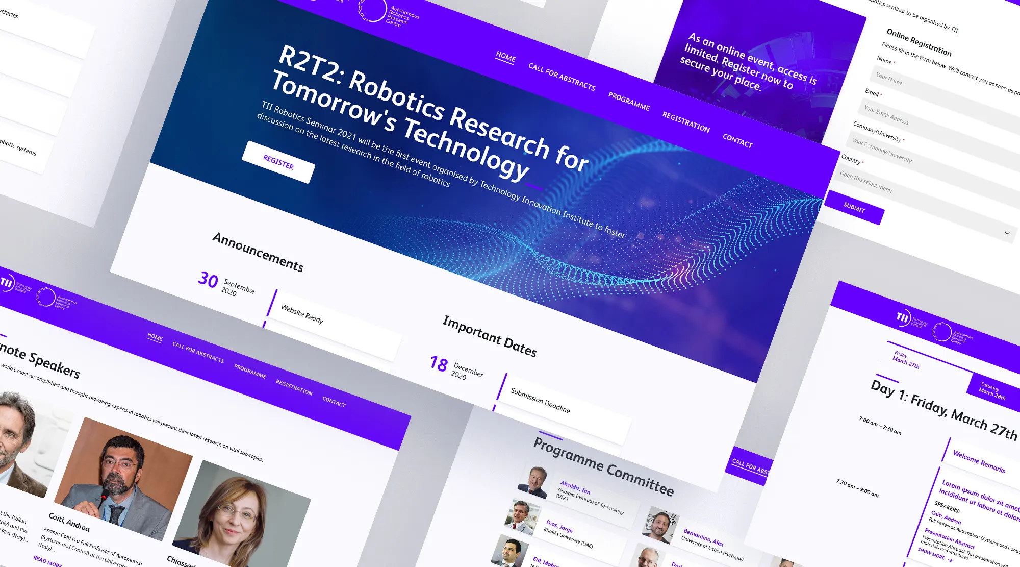 seminar event website design and development case study