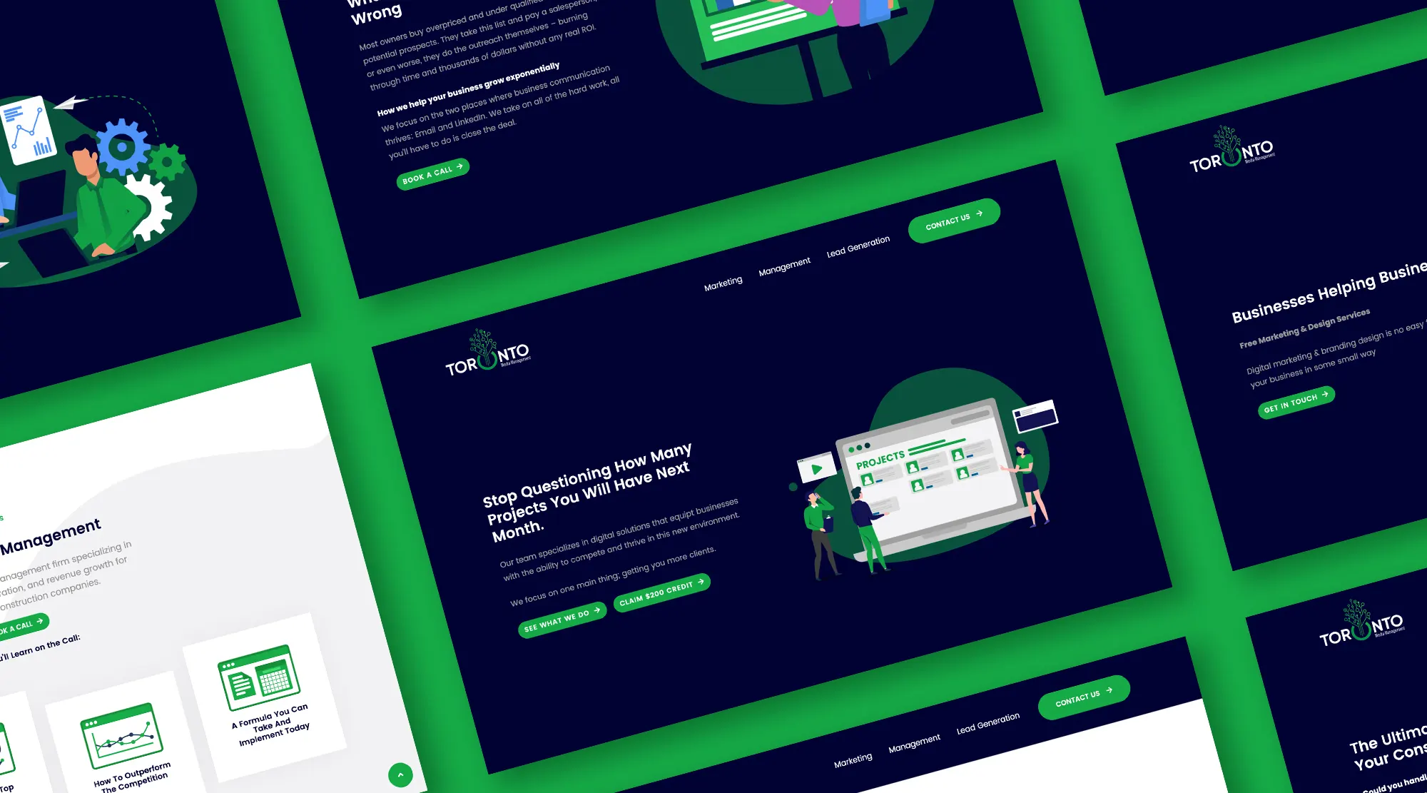 media firm website landing page design and development case study