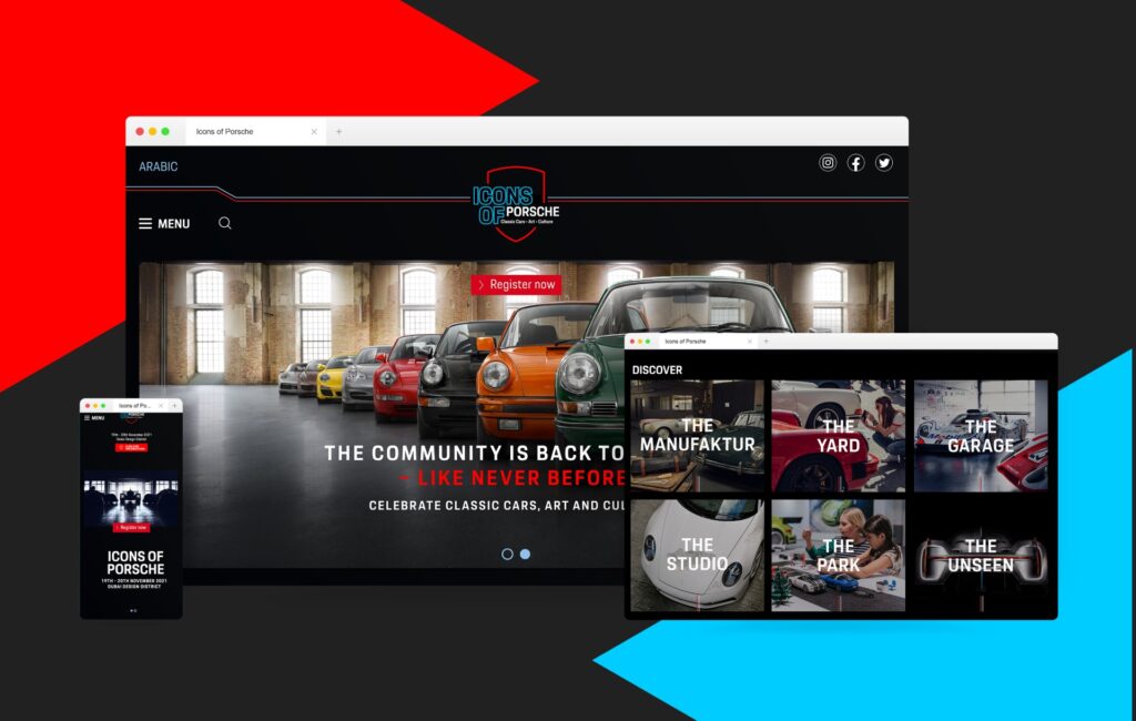 Icons of Porsche Website Design and Development Case Study
