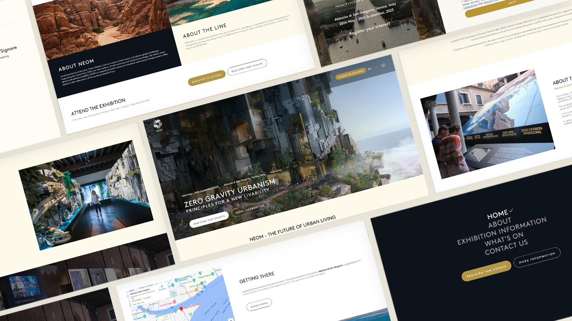 Event Registration Website for NEOM ZERO GRAVITY URBANISM