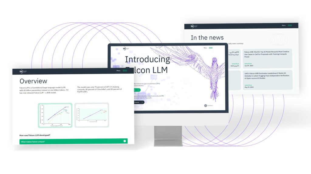 GTECH Enables Falcon LLM's Digital Presence with a Cutting-Edge Website