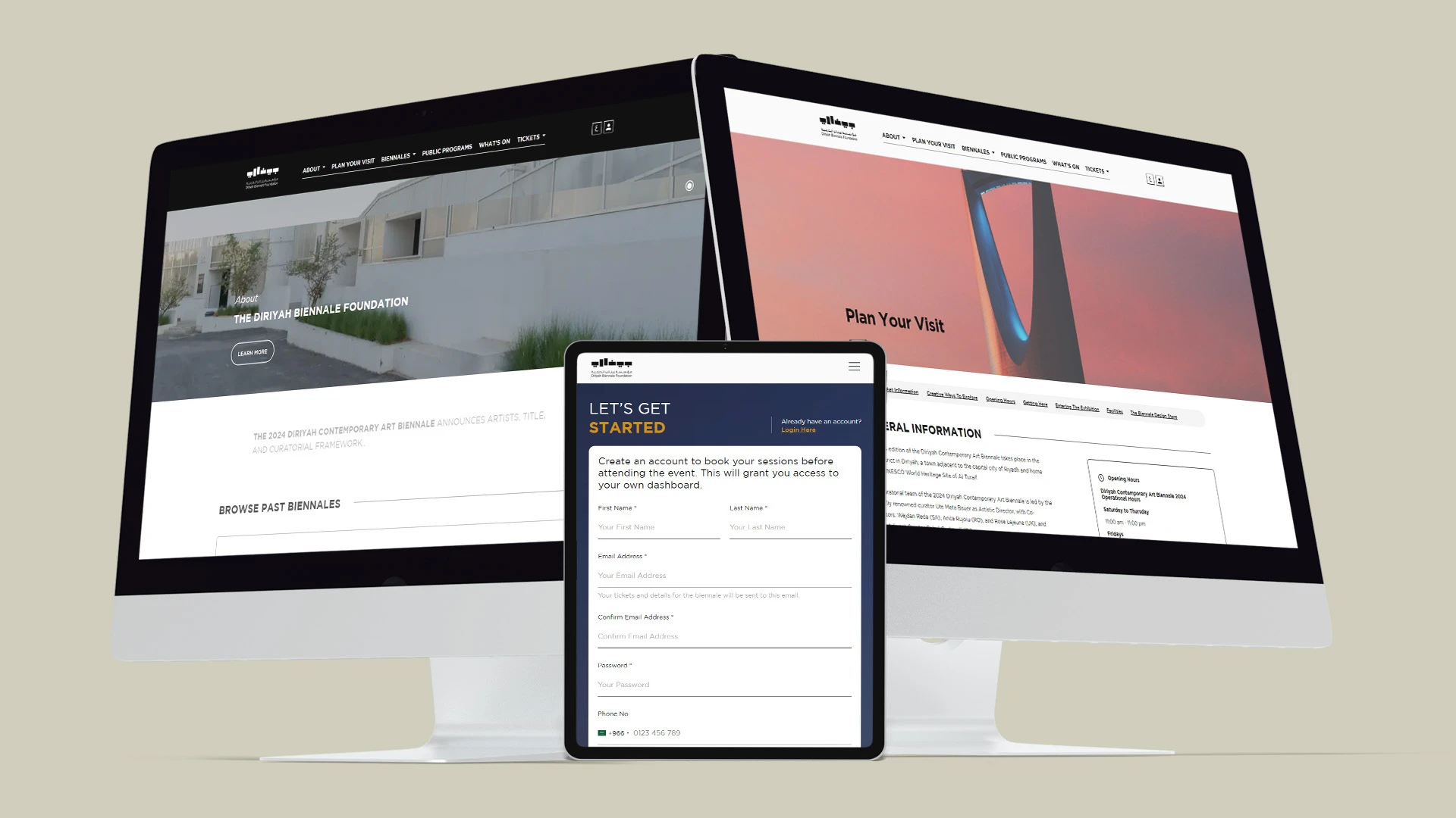 Diriyah Biennale Foundation Website Design and Development