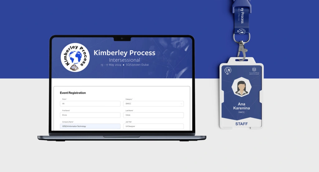Kimberley Process Intersessional staff ID card