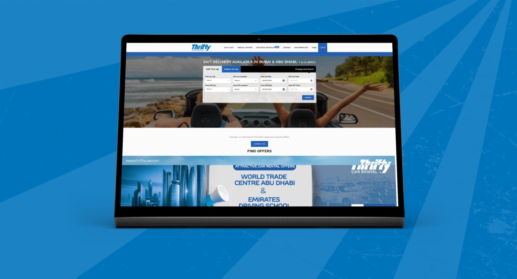 car rental platform UX development case study