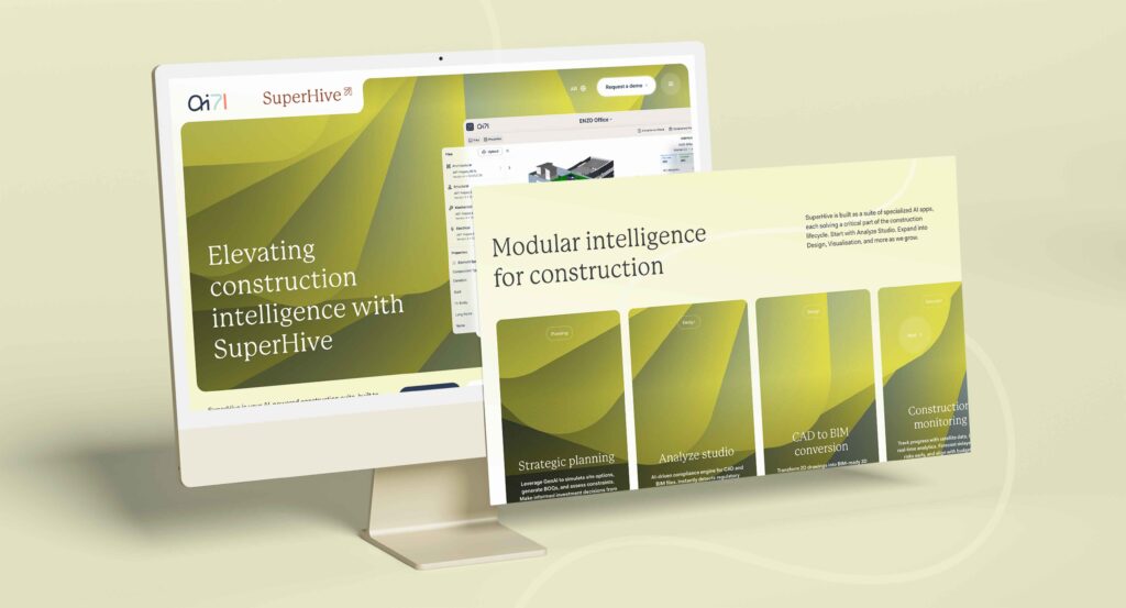 Webflow website design for AI71