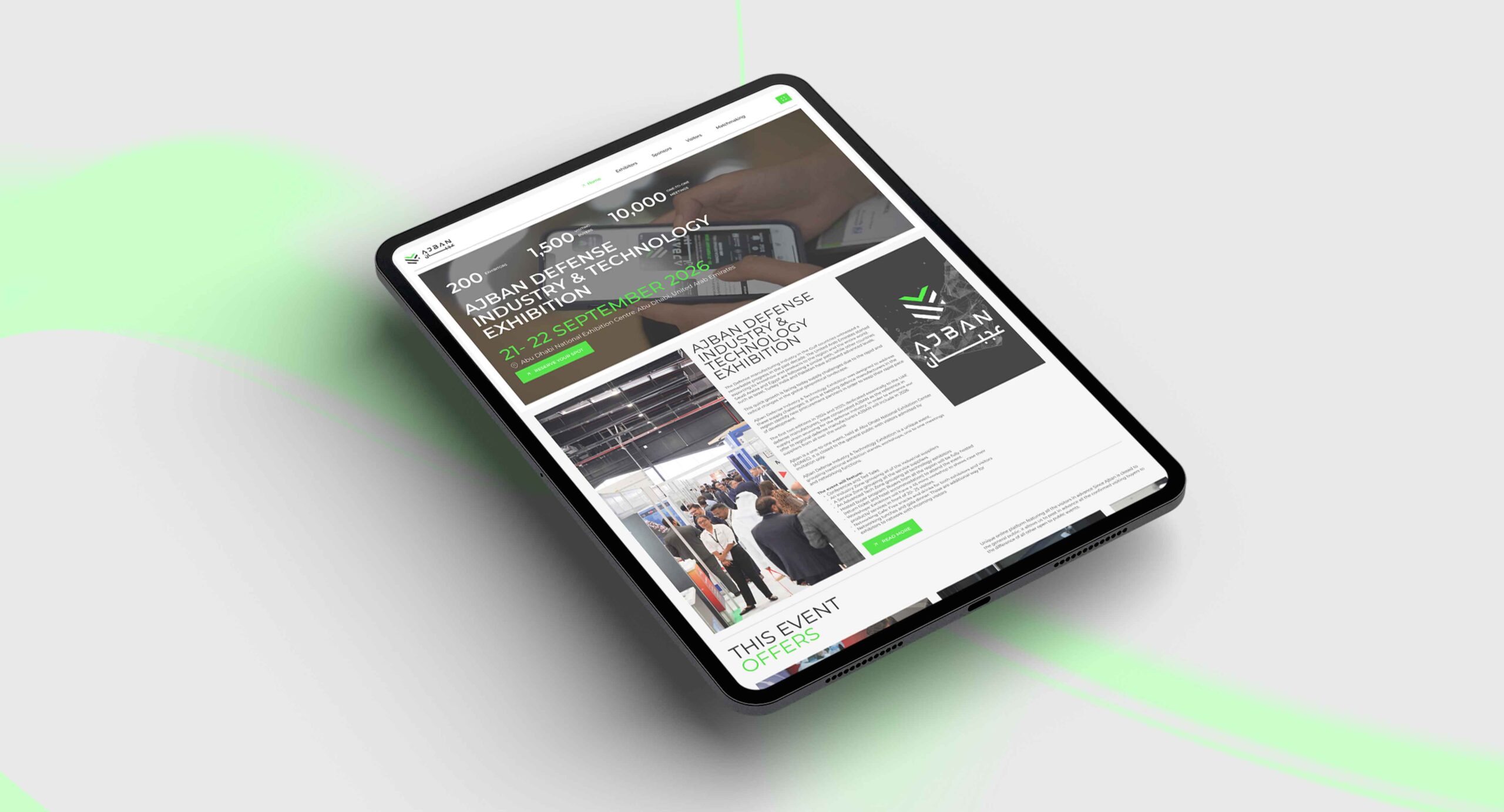 Fortifying the Supply Chain: AJBAN Defense Industry & Technology Exhibition Website by GTECH