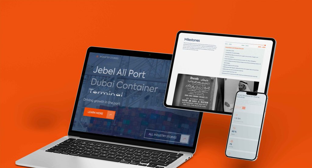 Ducab industrial website redesign case study